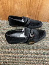 Load image into Gallery viewer, Terroni Italian Design Black Suede-like Smoking Slip-on Men’s Dress Shoes
