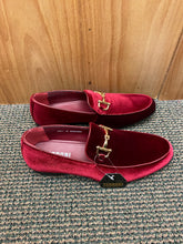 Load image into Gallery viewer, Terroni Italian Design Burgundy Suede-like Smoking Slip-on Men’s Dress Shoes
