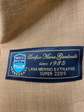 Load image into Gallery viewer, Moda Color Dark Tan European 1-button Double Breasted Wool Suit
