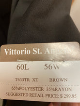 Load image into Gallery viewer, Vittorio St. Angelo Brown 3-Piece Suit 60L T633TR XT
