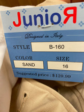 Load image into Gallery viewer, Junior Sand/Tan color Size 16 Vest and Pants Set
