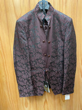 Load image into Gallery viewer, Moda Color European Burgundy 4-Piece Formal Wool Tuxedo Suit

