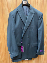 Load image into Gallery viewer, Vinci Heather Gray Double Breasted Suit 40R DC900-1
