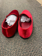 Load image into Gallery viewer, Royal Shoes Red Paisley Slip-on Men’s Smoking Slippers Red Bottom Dress Shoes Sizes 8-13
