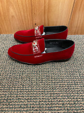 Load image into Gallery viewer, Successos Burgundy Suede Men’s Red Bottom Prom/Dress Shoes Style: SH3610
