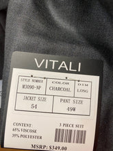 Load image into Gallery viewer, Vitali Charcoal Grey suit 54L
