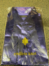 Load image into Gallery viewer, Mansenee Purple Satin Mens Dress Shirt
