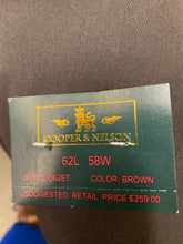 Load image into Gallery viewer, Cooper &amp; Nelson Brown 2-Piece Suit 62L D62ET
