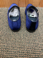 Load image into Gallery viewer, Terroni Italian Design Navy Blue Suede-like Smoking Slip-on Men’s Dress Shoes
