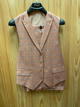 Load image into Gallery viewer, Stacy Adams Brick Checkered 3-piece suit 44R
