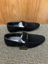 Load image into Gallery viewer, Terroni Italian Design BLACK Suede-like Smoking Slip-on Men’s Dress Shoes
