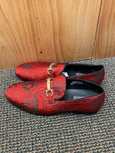 Load image into Gallery viewer, Success Red/Black Smoking Slippers/ Mens Dress Shoes
