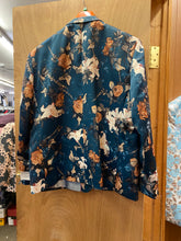 Load image into Gallery viewer, Lorenzo Bruno Green Floral Print Blazer
