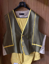 Load image into Gallery viewer, Pallini Yellow/Gold 3-Piece Suit 56R
