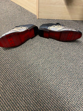 Load image into Gallery viewer, Successos Black fancy print red bottom slip-on dress shoes sizes 7-15
