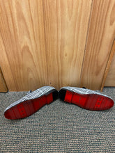 Load image into Gallery viewer, Successos Black/White Plaid red bottom slip-on dress shoes sizes 7-15

