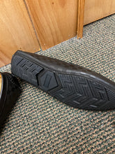 Load image into Gallery viewer, Terroni Italian Design Black Slip-on Men&#39;s Dress/Driver Shoes with LV Buckle
