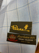 Load image into Gallery viewer, Falcone Blue Check 3-Piece Suit 62L 9228-BUDV 752
