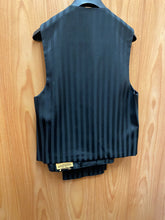 Load image into Gallery viewer, Falcone Black Shadow Stripe 3-Piece Suit 38L
