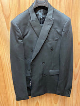Load image into Gallery viewer, Cielo BP3546 Ultra-slim Stretch Black Double Breasted Suit
