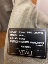 Load image into Gallery viewer, Vitali Beige 2-Piece Suit 66L G3090
