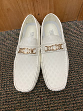 Load image into Gallery viewer, Terroni Italian Design White Diamond Print Men&#39;s Slip-on Dress Shoes Size 8.5-13
