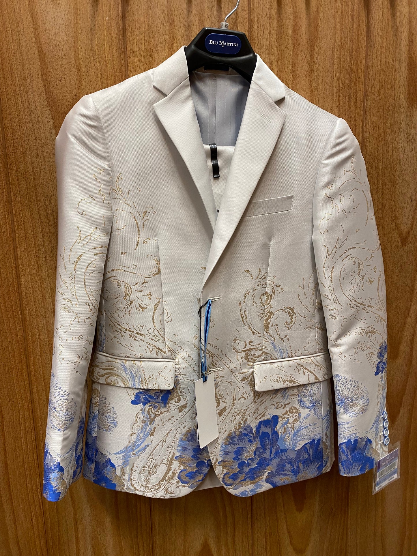 Blu Martini Off-White Slim Fit Suit 9246-SEADUO 942