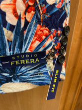 Load image into Gallery viewer, Studio Ferera Navy Flower Print Blazer

