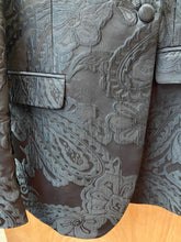 Load image into Gallery viewer, Cielo Black Paisley/Floral Jacquard Print Blazer
