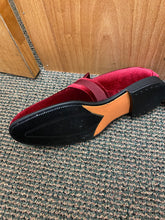 Load image into Gallery viewer, Terroni Italian Design Burgundy Suede-like Smoking Slip-on Men’s Dress Shoes
