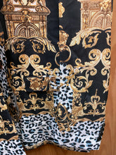 Load image into Gallery viewer, Cielo Black Versace Print Blazer 36R-54R

