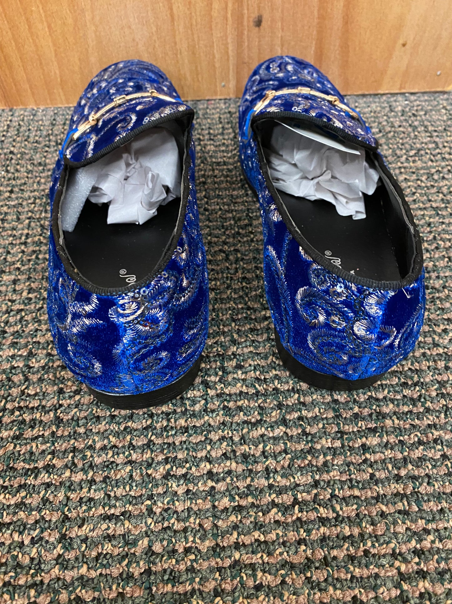 Successos Royal Blue Suede Men s Red Bottom Dress Shoes Sizes 7 15 7