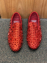 Load image into Gallery viewer, Royal Shoes Red Spikes Smoking Slip-on Red Bottom Men’s Dress Shoes LF-8832 Sizes 8-13
