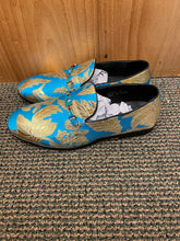 Load image into Gallery viewer, Successos Turquoise Floral Smoking Slip-on Men&#39;s Red Bottom Dress Shoes Sizes 7-15
