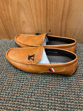 Load image into Gallery viewer, Terroni Italian Design Brown Slip-on Smoking Mens Dress/Driver Shoe w/ LV Buckle
