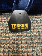 Load image into Gallery viewer, Terroni Italian Design Navy Blue Suede-like Smoking Slip-on Men’s Dress Shoes
