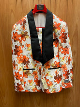 Load image into Gallery viewer, Kent &amp; Park JP101 Orange Floral Print 2-Piece Suit
