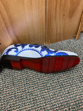 Load image into Gallery viewer, Successos Blue/White Smoking Slippers/Mens dress shoes SH3580
