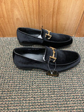 Load image into Gallery viewer, Terroni Italian Design Black Suede-like Smoking Slip-on Men’s Dress Shoes
