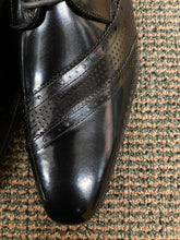 Load image into Gallery viewer, Giovanni Miles Black Leather Hand-made Lace-up Dress Shoes

