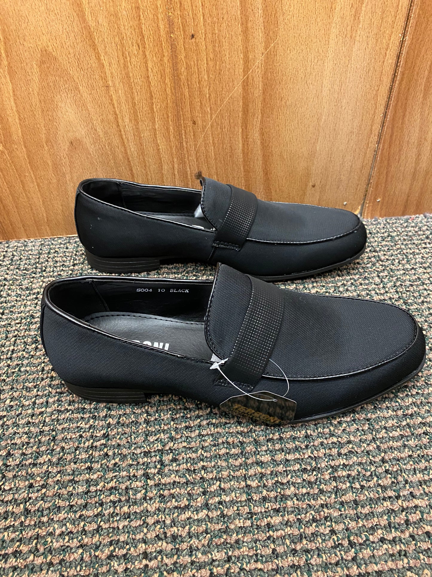 Terroni Italian Design Black Smoking Slip-on Men’s Dress Shoes