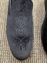 Load image into Gallery viewer, Royal Shoes Black Paisley Slip-on Men’s Smoking Slippers Red Bottom Dress Shoes Sizes 8-13
