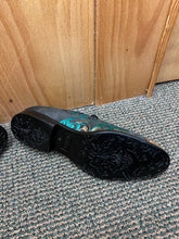 Load image into Gallery viewer, Saint Lorenzo 6799 Black/Green/Gold Men’s Dress Shoes Sizes 9 &amp; 10
