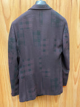 Load image into Gallery viewer, Steven Land Burgundy. &amp; Black 2-Piece Suit 36S 77-581
