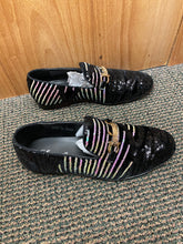 Load image into Gallery viewer, Successos Black Sequins Men’s Red Bottom Dress Shoes Sizes 7-15
