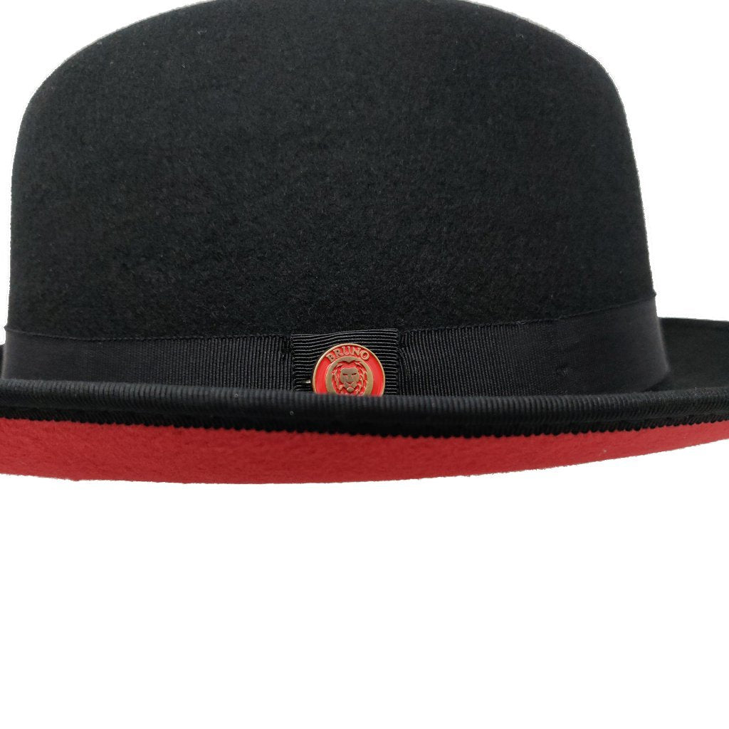 Bruno Capelo Princeton Fedora Two-Tone 100% Australian Wool Dress Fedora Hat